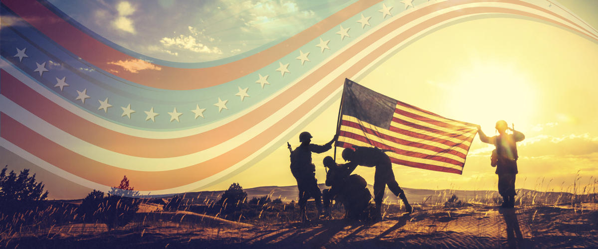 Enabled Enterprises Home Page Banner - Raising The American Flag After Battle