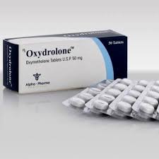 Oxyrolone tablets and packaging on display.