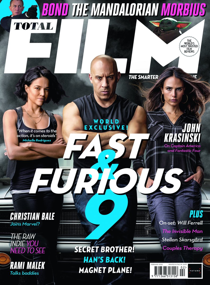 Magazine cover featuring "Fast & Furious 9" actors.