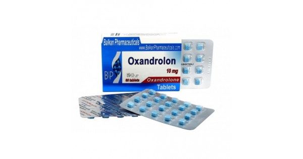 Box and blister pack of Oxandrolon tablets.